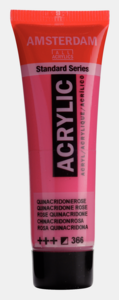 Quinacridone Roze Amsterdam Standard Series  Acrylverf 20 ML Kleur 366