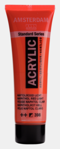 Naftolrood Licht Amsterdam Standard Series  Acrylverf 20 ML Kleur 398