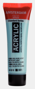 Hemelsblauw Licht Amsterdam Standard Series  Acrylverf 20 ML Kleur 551