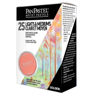 Productfoto van 25 Light en Medium / licht en midden kleuren set van PanPastel Set 210