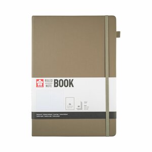 A4 notitieboek, 80 vellen gelijnd papier, sintelkleurige harde kaft – Sakura