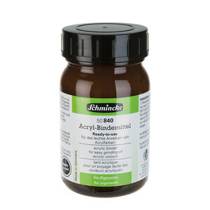 Schmincke Acrylic Binder Medium 840 – 200 ml bindmiddel voor zelfgemaakte acrylverf, satijnmat