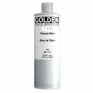 Titaanwit Golden Fluid Acrylverf Flacon 473 ML Serie 1 Kleur 2380