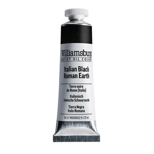 Italian Black Roman Earth / Italiaans Zwarte Romaanse Aarde (S3) Williamsburg Olieverf 37 ML Kleur 0022