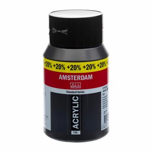 Oxydzwart Amsterdam Standard Series Acrylverf 500 ML + 20 % gratis Kleur 735