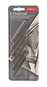 Compressed Charcoal 6 Krijtstiften Derwent