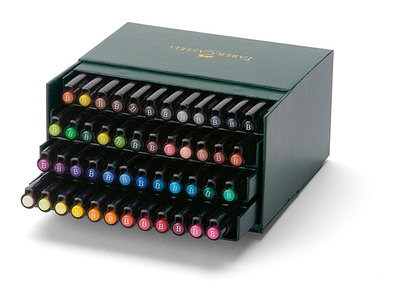 Pitt Artist Pen Brush Faber-Castell Tekenstiften Brush 48-delig studiobox Assorti kleuren