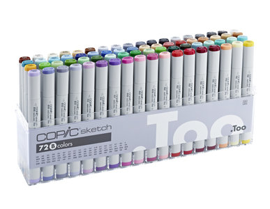 Copic 72 Sketch Markers Selectie B