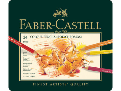 Polychromos Etui met 24 Kleurpotloden Faber-Castell