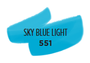 Hemelsblauw Licht Ecoline Pipetfles 30 ml van Talens Kleur 551