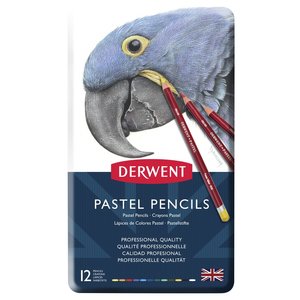 Derwent Pastel Pencils 12 pastelpotloden set in metalen etui