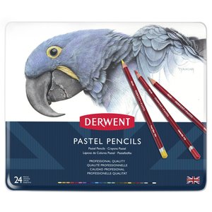 Derwent Pastel Pencils 24 pastelpotloden set in metalen etui