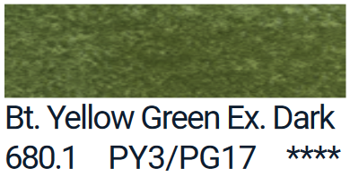 Bright Yellow Green Extra Dark van PanPastel Kleur 680.1