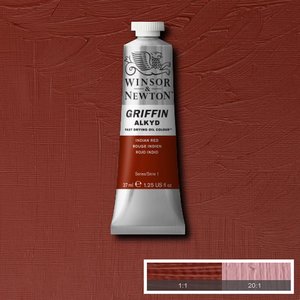 Griffin Alkyd Indian Red Winsor & Newton 37 ML Kleur 317