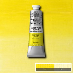 Griffin Alkyd Winsor Lemon Winsor & Newton 37 ML Kleur 722