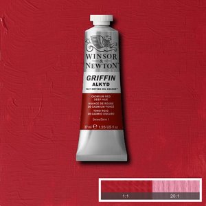 Griffin Alkyd Cadmium Red Deep Hue Winsor & Newton 37 ML Kleur 098