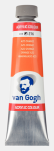 Azo-oranje Van Gogh Acrylic Colours / Acrylverf Royal Talens 40 ML Kleur 276