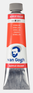 Vermiljoen Van Gogh Acrylic Colours / Acrylverf Royal Talens 40 ML Kleur 311