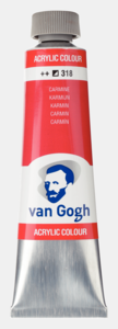 Karmijn Van Gogh Acrylic Colours / Acrylverf Royal Talens 40 ML Kleur 318