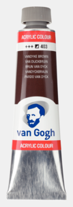 Van Dijckbruin Van Gogh Acrylic Colours / Acrylverf Royal Talens 40 ML Kleur 403