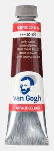 Omber gebrand Van Gogh Acrylic Colours / Acrylverf Royal Talens 40 ML Kleur 409