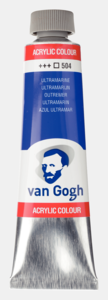 Ultramarijn Van Gogh Acrylic Colours / Acrylverf Royal Talens 40 ML Kleur 504