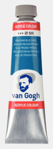 Pruisischblauw (phtalo) Van Gogh Acrylic Colours / Acrylverf Royal Talens 40 ML Kleur 566