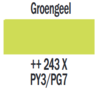 Plakkaatverf Groengeel Extra fijn (Gouache Extra fine) Royal Talens 20 ML Kleur 243