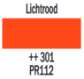 Plakkaatverf Lichtrood Extra fijn (Gouache Extra fine) Royal Talens 20 ML Kleur 301