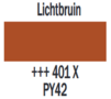 Plakkaatverf Lichtbruin Extra fijn (Gouache Extra fine) Royal Talens 20 ML Kleur 401