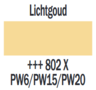 Plakkaatverf Lichtgoud Extra fijn (Gouache Extra fine) Royal Talens 20 ML Kleur 802