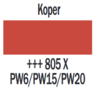 Plakkaatverf Koper Extra fijn (Gouache Extra fine) Royal Talens 20 ML Kleur 805