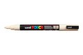 Beige Conische punt Posca Acrylverf Marker PC3M Kleur 45