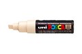 Beige Schuin afgeslepen punt Posca Acrylverf Marker PC8K Kleur 45