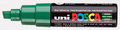 Green Schuin afgeslepen punt Posca Acrylverf Marker PC8K Kleur 6