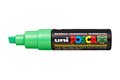 Fluo Green Schuin afgeslepen punt Posca Acrylverf Marker PC8K Kleur F6