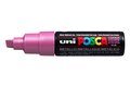 Metallic Pink Schuin afgeslepen punt Posca Acrylverf Marker PC8K Kleur M13