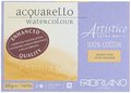 12,5 x 18 cm 25 vellen blok Fabriano Enhanced Aquarel Artistico Extra White Cold Pressed 100 % Cotton