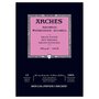 A3 29,7 x 42 cm Grain Satiné / Hot Pressed Aquarelblok van Arches 100 % Katoen 300 grams 12 vellen 1-zijdig gelijmd