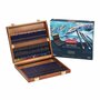 Derwent Inktense Set 48 wateroplosbare aquarelpotloden / inktpotloden in houten cassette
