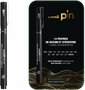 Uni Pin Fineliner cadeauset 14 stuks assorti met gratis Brush in mooi blik