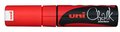 Rood Uni Ball Krijtmarker met grote punt 8 mm (8K)