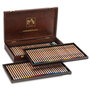 Houten koffer met 76 potloden + 2 blenders Caran d'Ache Luminance 6902 Set 476