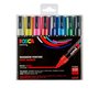 Uni Posca Marker (medium) set van 8 markers Basis kleuren PC-5M
