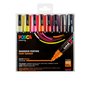 Uni Posca Marker (medium) set van 8 markers Basis set 'Warme kleuren' PC-5M