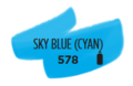 Hemelsblauw Cyaan Ecoline Pipetfles 30 ml van Talens Kleur 578