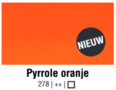 Pyrrole oranje Van Gogh Aquarelverf Napje Kleur 278