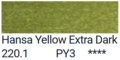 Hansa Yellow Extra Dark van PanPastel Kleur 220.1
