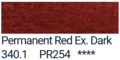 Permanent Red Extra Dark van PanPastel Kleur 340.1
