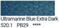 Ultramarine Blue Extra Dark van PanPastel Kleur 520.1
